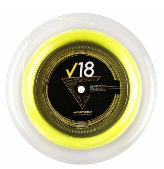 Isospeed V18 Saitenrolle 200m - gelb